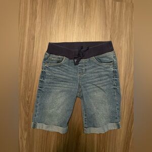 Arizona Jean Company Blue Denim Shorts with Elastic Waistband size 12